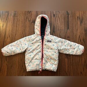 Patagonia reversible down sweater hoodie 3T (toddler) no tags
